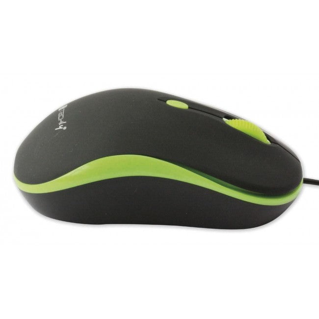Techly IM 1600-WT-BG USB Optical Mouse Black/Green — image 3