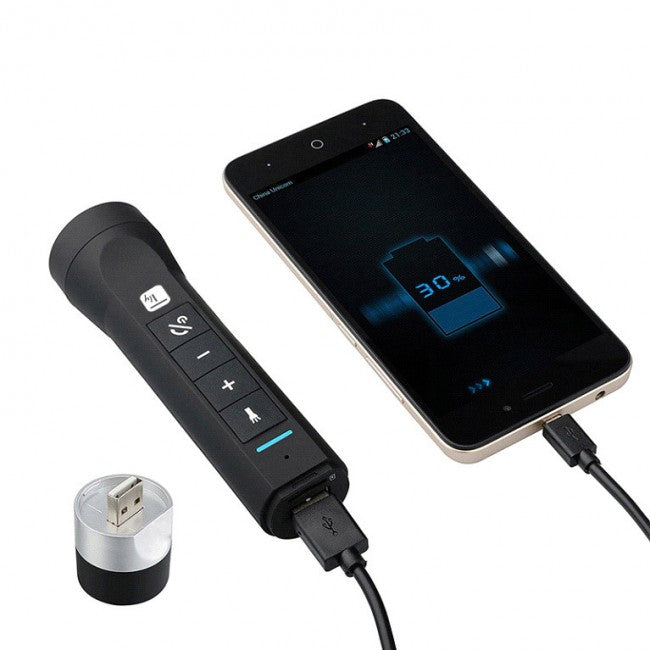 Techly ITC-LED-SPK 4-in-1 LED Flashlight Power Bank with Bluetooth Speaker MP3 — image 2