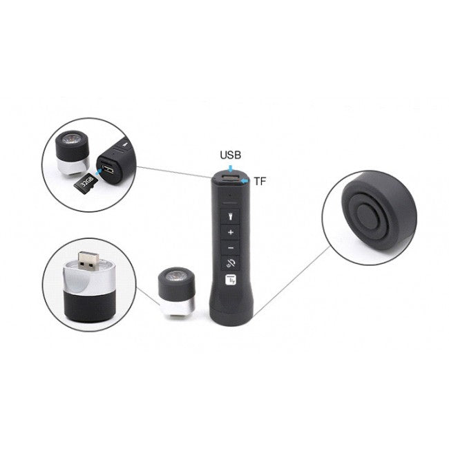 Techly ITC-LED-SPK 4-in-1 LED Flashlight Power Bank with Bluetooth Speaker MP3 — image 5