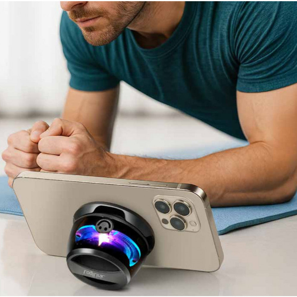 LogiLink ICASBL0073 Portable Bluetooth Speaker MagSafe V5.4 – 40 mm Driver, TWS, RGB, USB-C