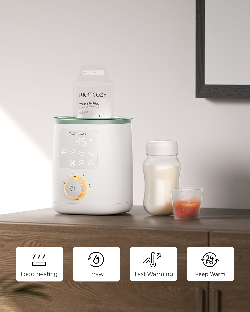 Momcozy Nutri Smart Analog Θερμαντήρας Μπιμπερό — Momcozy