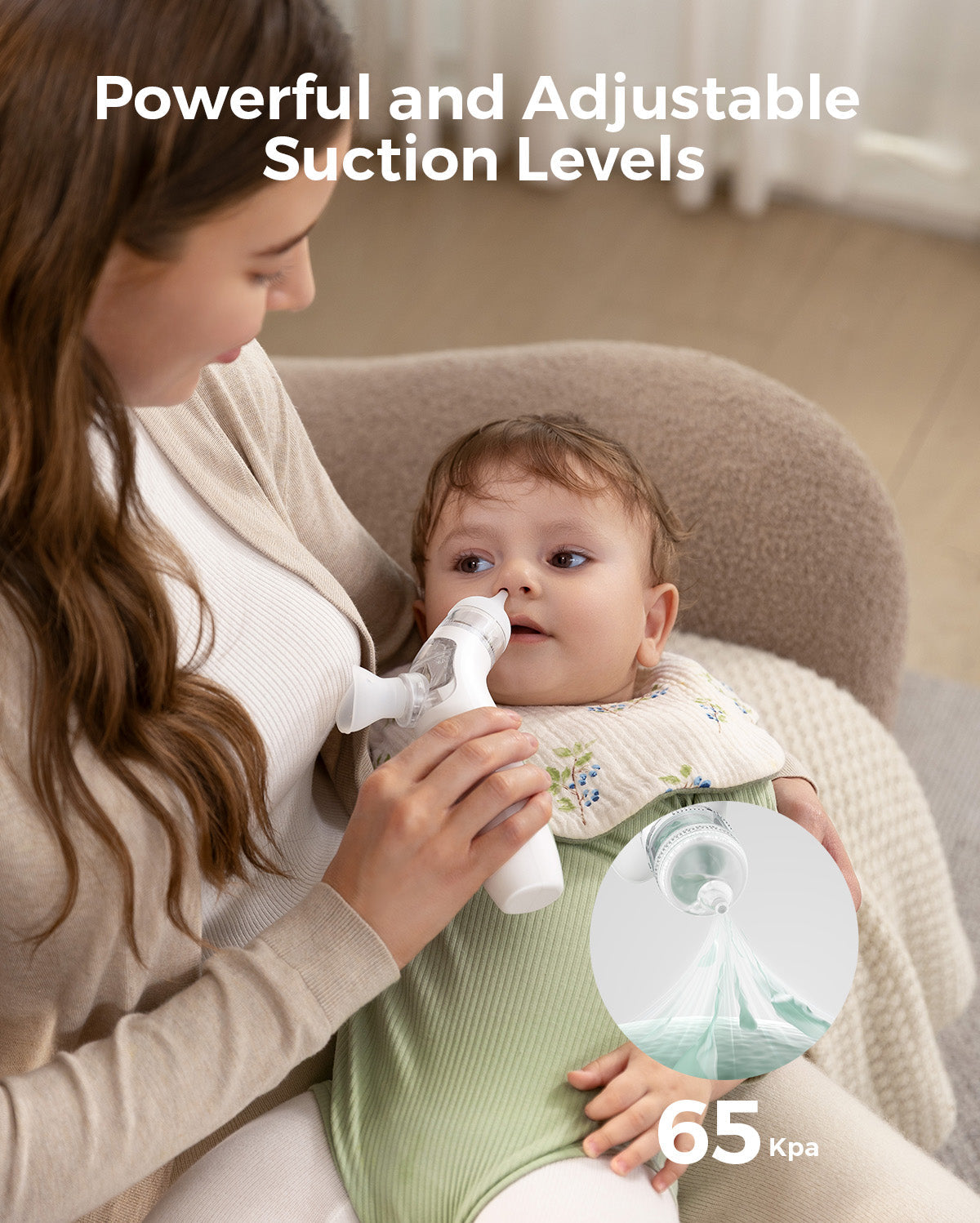 Momcozy BreezyClear Ηλεκτρικός Ρινικός Αποφρακτήρας 2-σε-1 — Momcozy