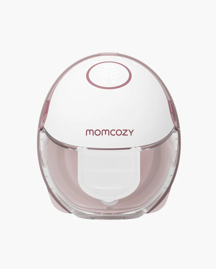 Momcozy BP354-NR71BA-B M6 Hands-Free Breast Pump – Double, 295mmHg, 3 Modes, 9 Levels, Red