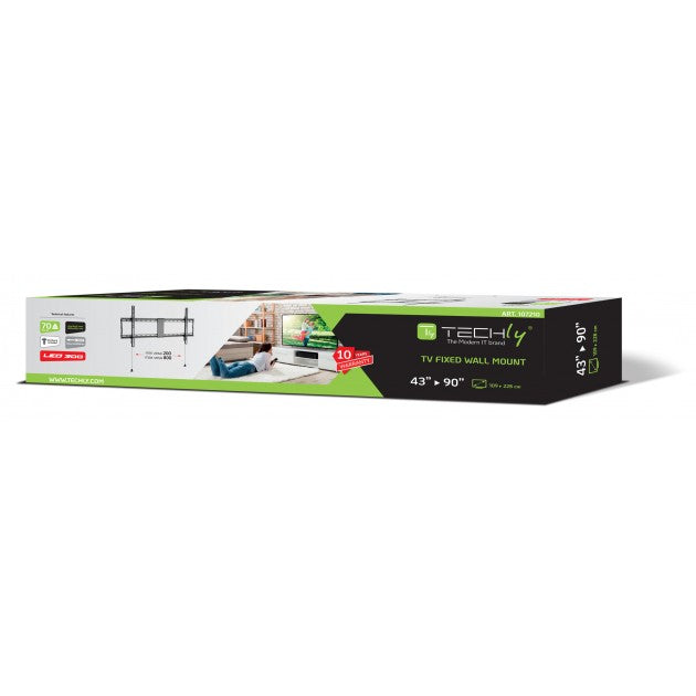 Techly ICA-PLB 948F Fixed Wall Mount 43-90" TV, VESA 800x400 - view 2