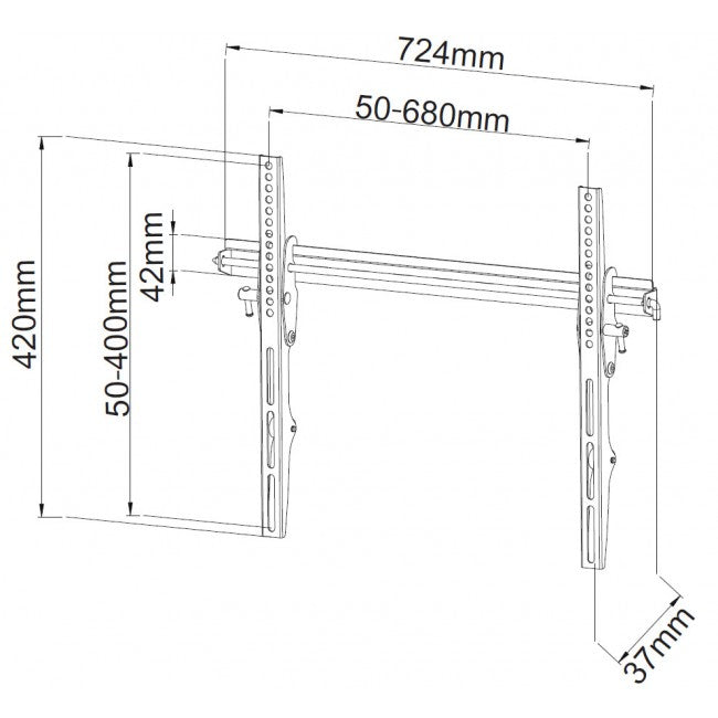 Techly ICA-PLB 133LTY Tilting Wall Mount for 40-65" TV, 50 kg - view 4