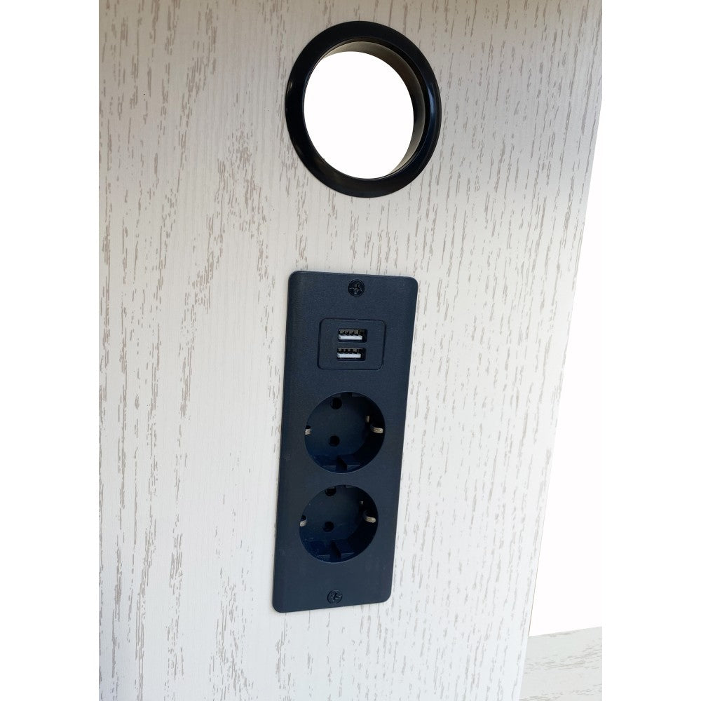 Techly ICA-TR57PDU Floor Stand for 32-70" TV with Power Sockets - view 6