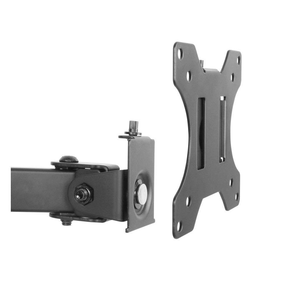 Techly ICA-LCD 582-D Dual Monitor Desk Stand 13''–32'' – 2×8kg, 360° & VESA 100×100