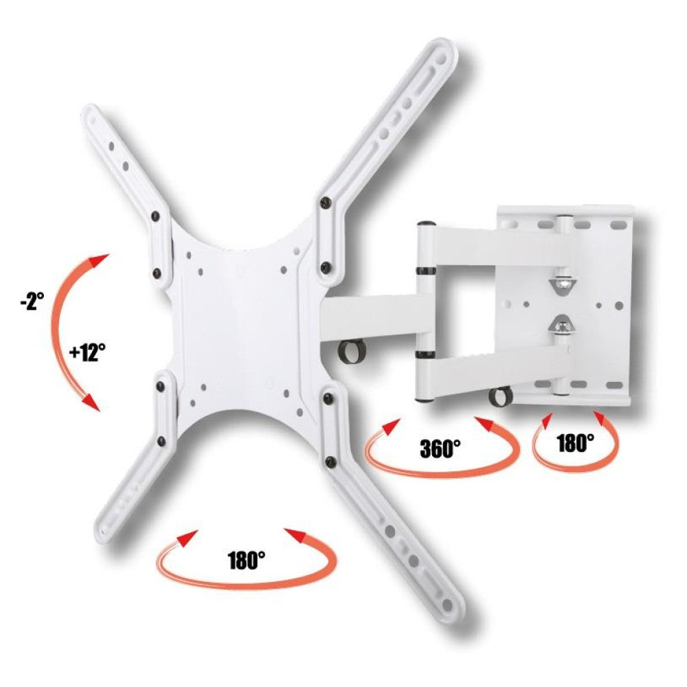 Techly ICA-PLB 136MW Ultra Slim TV Wall Mount 23''–55'' White – 45kg, VESA 400×400