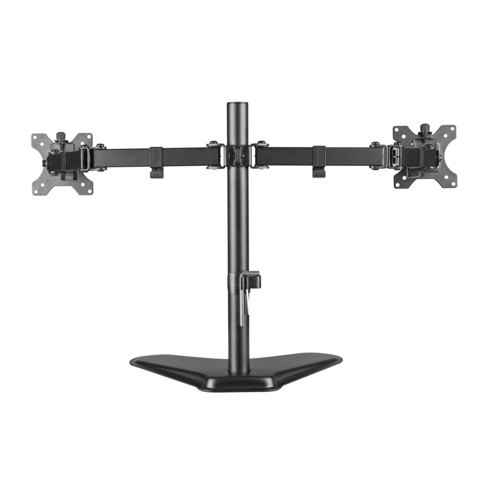 Techly ICA-LCD 2524 Dual Desktop Monitor Stand 13–32'' – 2×8kg, VESA 100×100 & Cable Mgmt