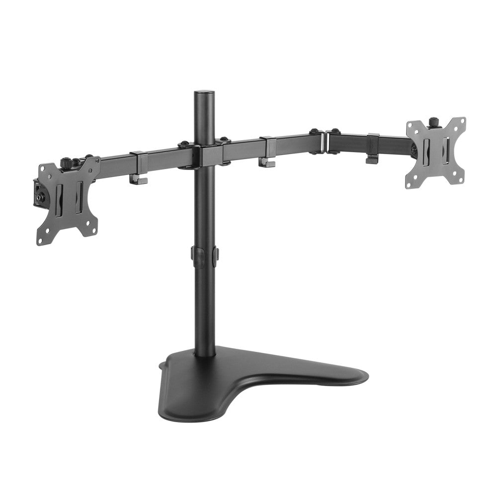 Techly ICA-LCD 2524 Dual Desktop Monitor Stand 13–32'' – 2×8kg, VESA 100×100 & Cable Mgmt