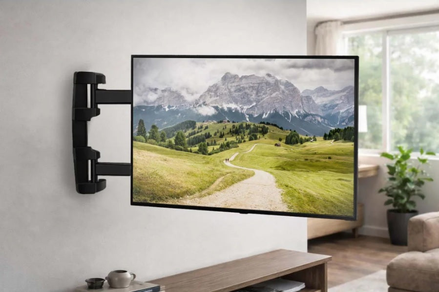 Techly ICA-PLB 042 Universal Περιστρεφόμενη Βάση Τοίχου TV 26"–60" – 180° Swivel, 35 kg, VESA 400×400