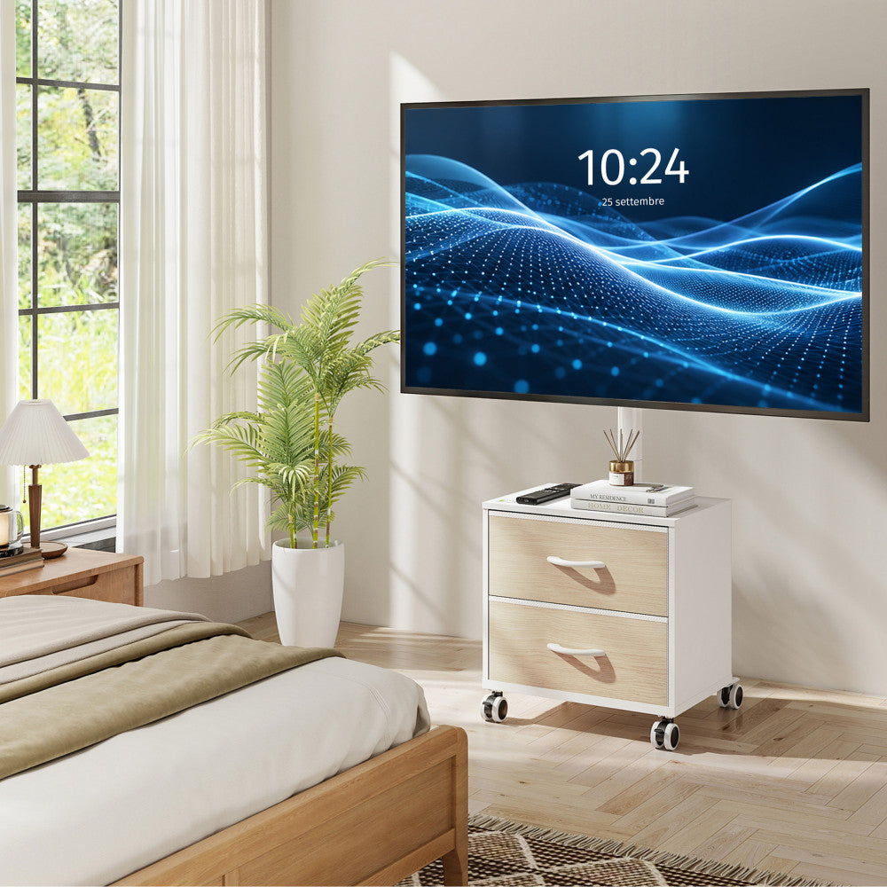 Techly ICA-TR702W Mobile TV Floor Stand 32-60" — Techly