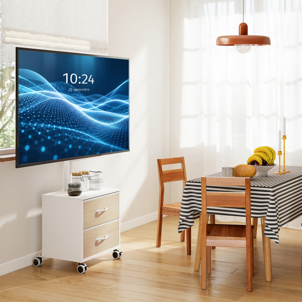 Techly ICA-TR702W Mobile TV Floor Stand 32-60" — Techly