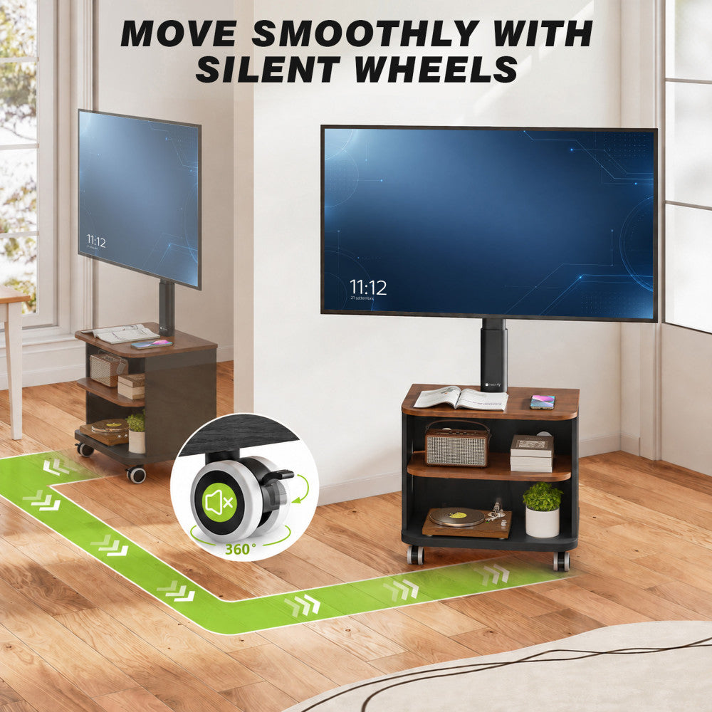 Techly ICA-TR601 Mobile TV Floor Stand 32-65" — Techly