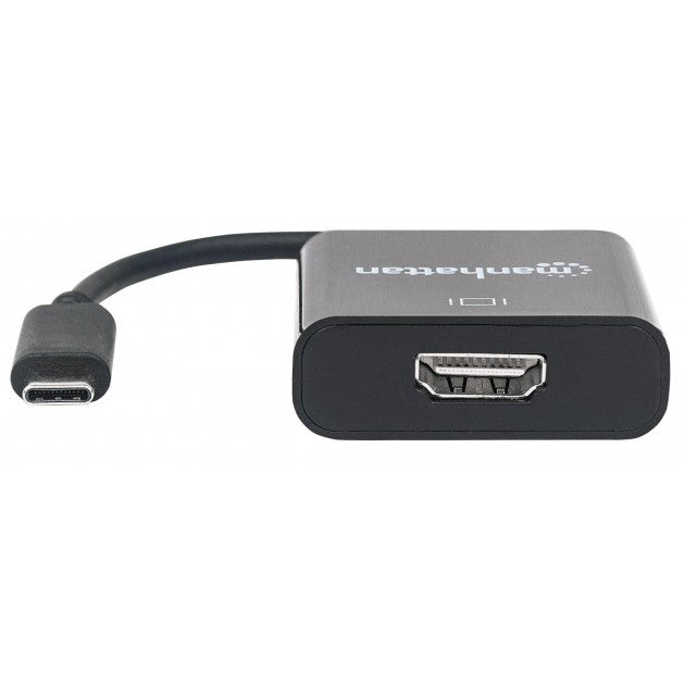 Manhattan IADAP USB31-HDMIM Αντάπτορας USB-C σε HDMI – 4K 30Hz, DP Alt Mode