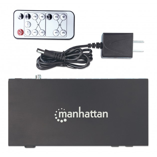 HDMI Matrix Manhattan IDATA HDMI-MX42M 4x2 4K – Έξοδος Ήχου TOSLINK/Coaxial & IR Remote