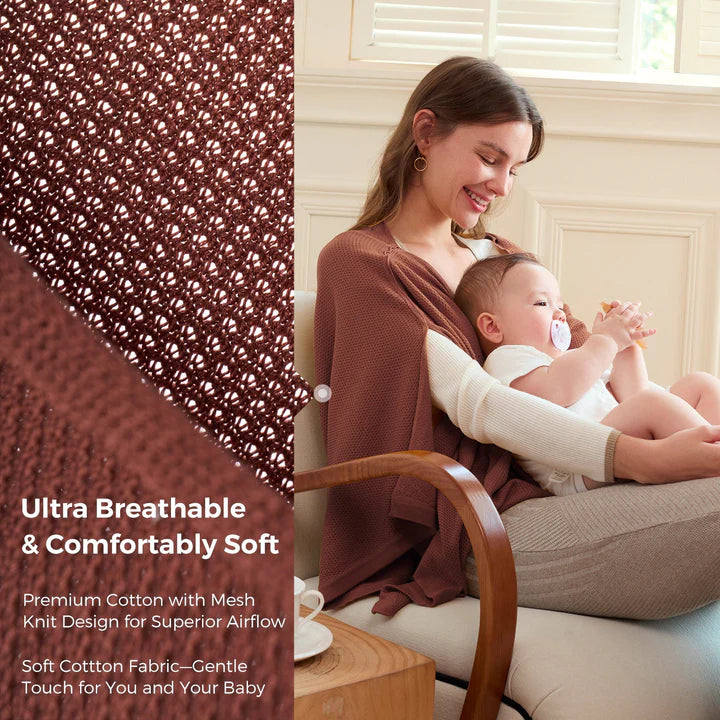 Momcozy Κάλυμμα Θηλασμού – Μαλακό Αναπνέον Poncho Ιδιωτικότητας Πολλαπλής Χρήσης