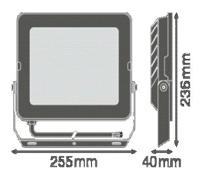 LEDVANCE OSRAM FL COMP 90W 6500K LED Προβολέας – 9000lm, IP65 & IK08 Αλουμίνιο