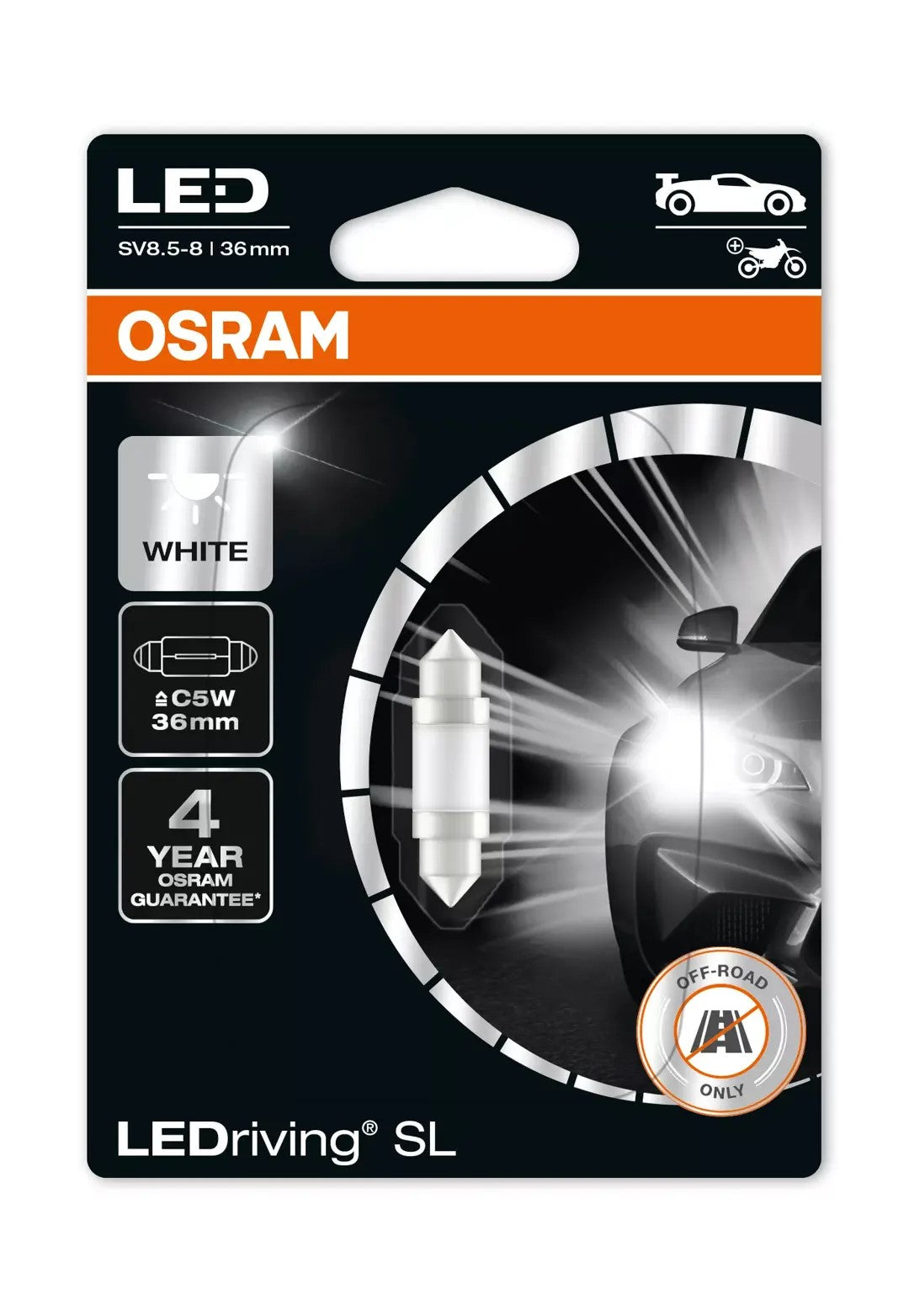 LEDVANCE OSRAM C5W LED Auto Festoon Bulb C5W — Side