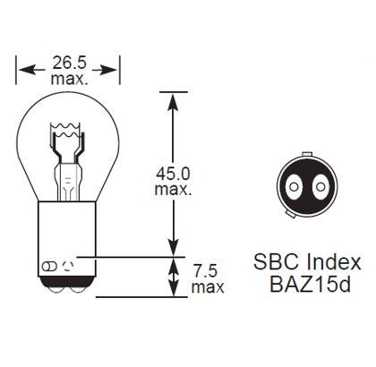 LEDVANCE OSRAM P21/4W Halogen Auto Indicator Bulb P21/4W — Box / Packaging