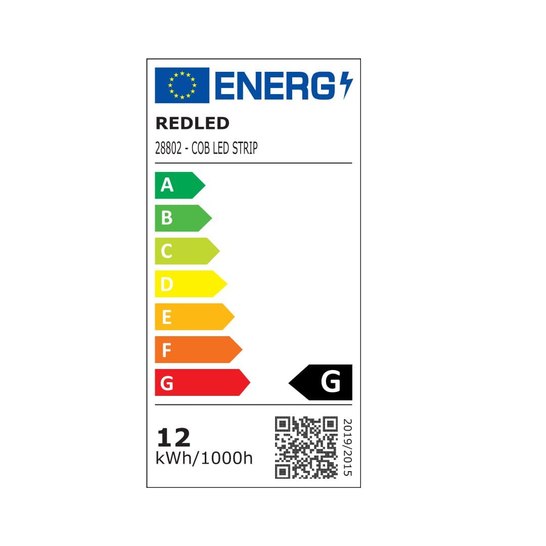 RP Ταινία LED COB 12 W/m 24 V 3000 K Θερμό Λευκό 5 m – IP20, Εύκαμπτη & Κοπτόμενη