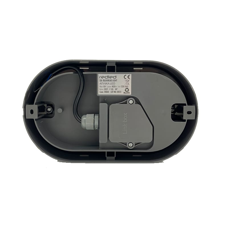 RP SIA LED Wall-Ceiling Lamp 15W 3CCT IP65 – 1635 lm, Anthracite ABS & Indoor/Outdoor