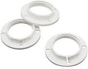 RP E14 Lamp Holder Screw Ring White – 2-Pack, Threaded Socket Accessory
