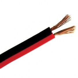 RP Speaker Cable 2×0.75mm Flat – Black/Red, 2-Pair, Sold per Metre