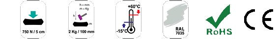 Σωλήνας Courbi Combo Ευθύς Ελαφρού Τύπου D40 U-PVC – 320N, Μήκος 3 m & Αυτοσβενόμενος
