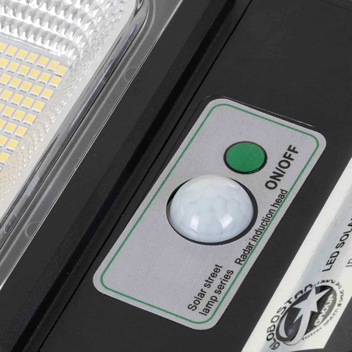 GloboStar 71552 Solar LED Street Light 150 W – 12000lm 6000K, PIR Sensor & IP65