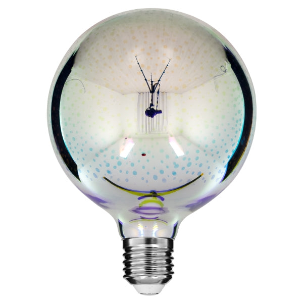 Ρετρό Λάμπα LED G125 5W E27 2700K – Νήμα 3D-Galaxy, 300lm & Σφαίρα Extreme Glass