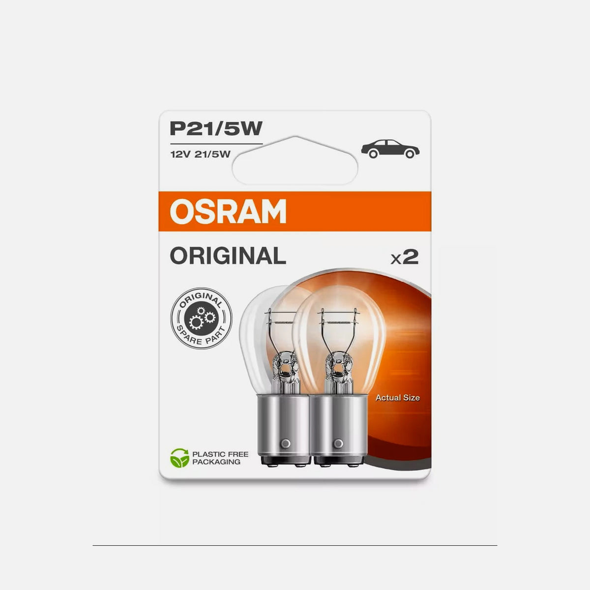 OSRAM Original P21/5W 12V Dual-Filament Tail/Stop Bulb BAY15d — LEDVANCE OSRAM