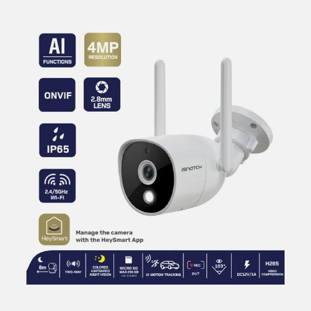 iSNATCH HeyCam Bull Ultra 4MP Dual-Band Wi-Fi Bullet Camera — iSNATCH