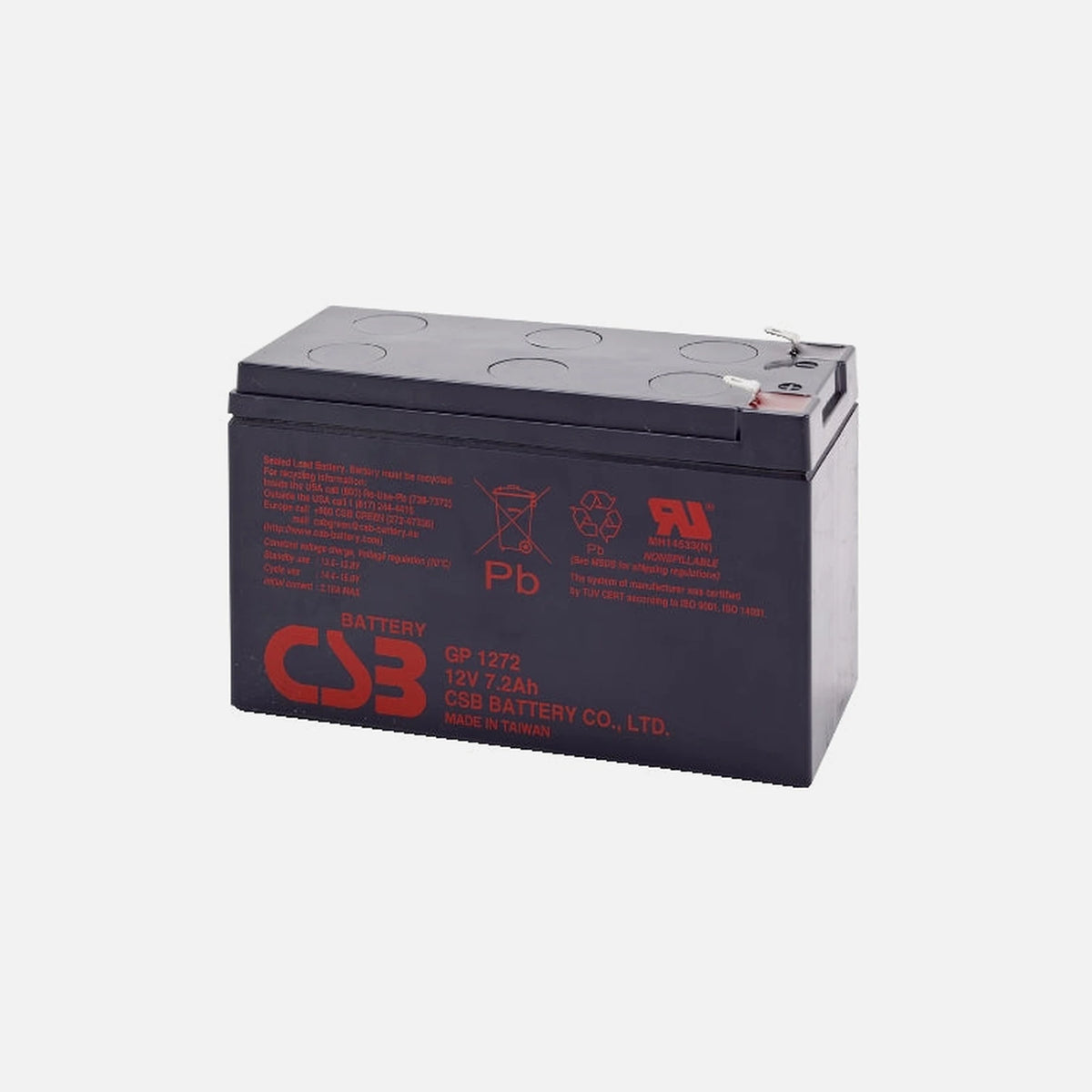 CSB GP1272 12V 7.2Ah AGM UPS Battery — CSB