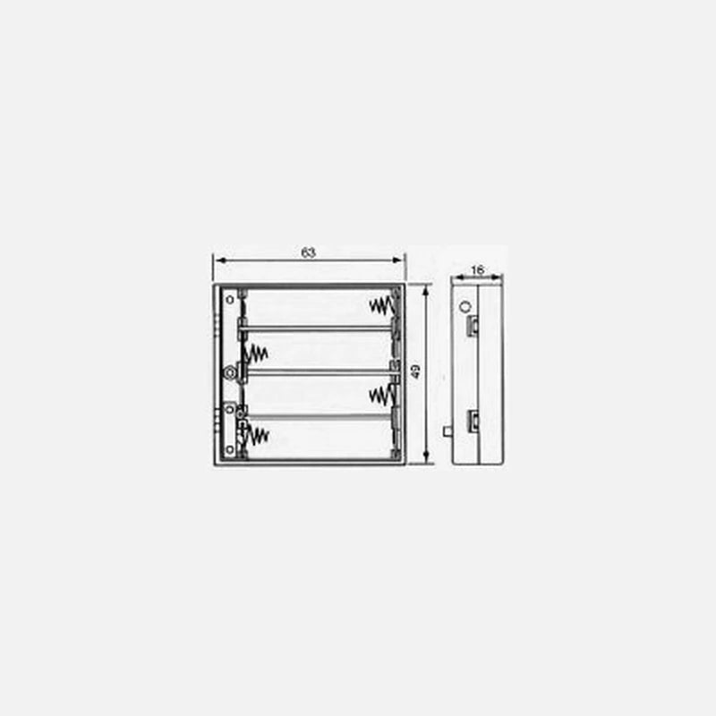 GBC Battery Box 4×AAA with On/Off Switch — GBC