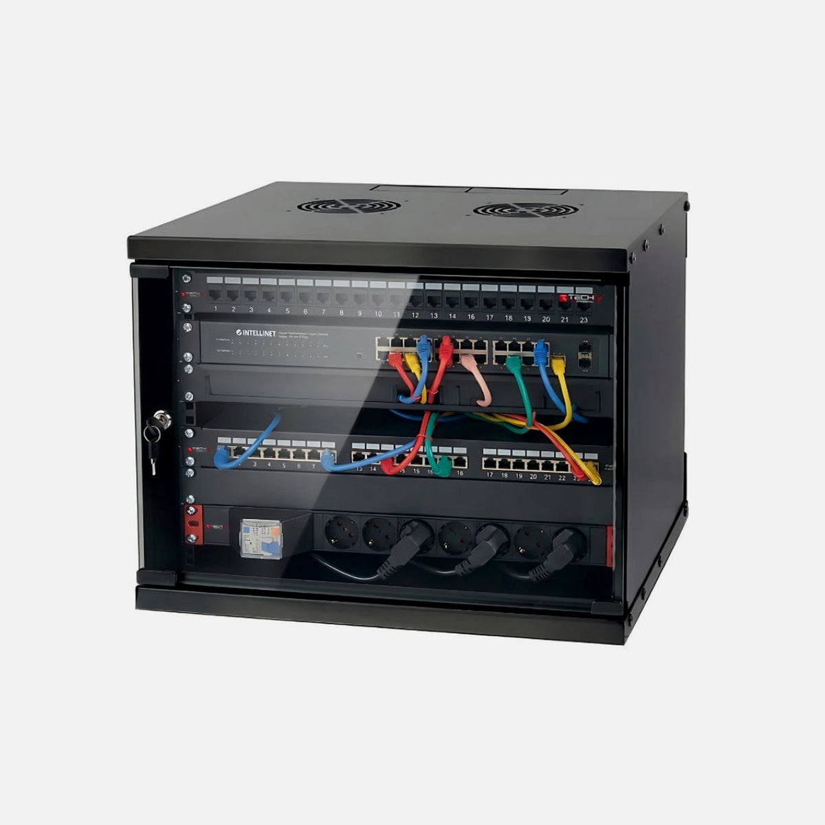Techly 19" Wall Rack Cabinet 9U — Techly