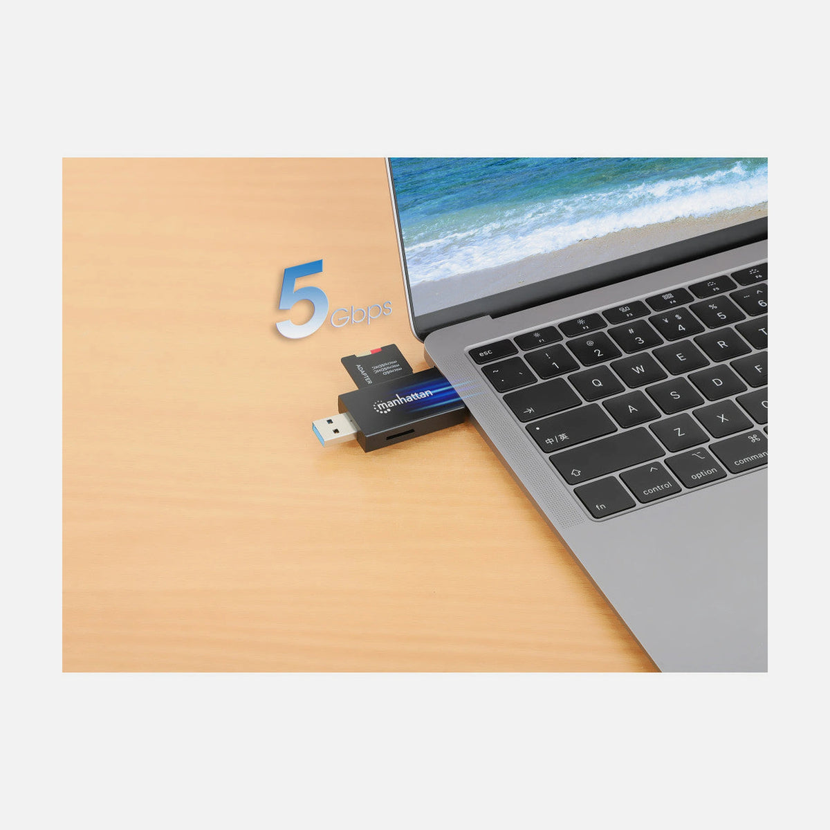 Manhattan IUSB-CARD-735 USB 3.0 Card Reader — Manhattan