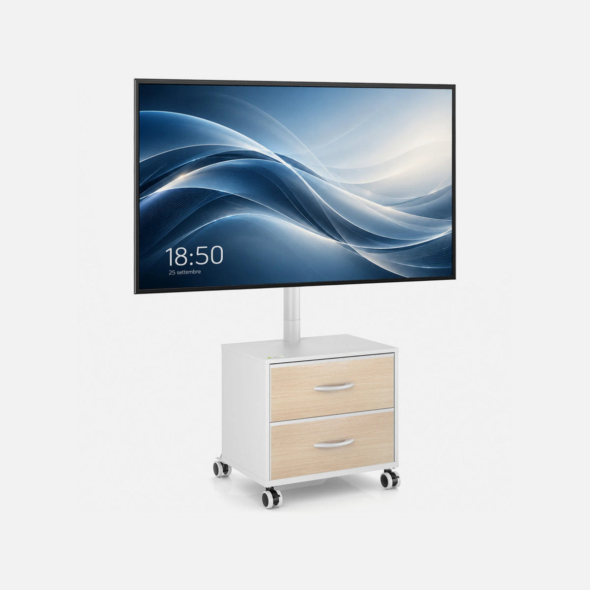 Techly ICA-TR702W Mobile TV Floor Stand 32-60" — Techly