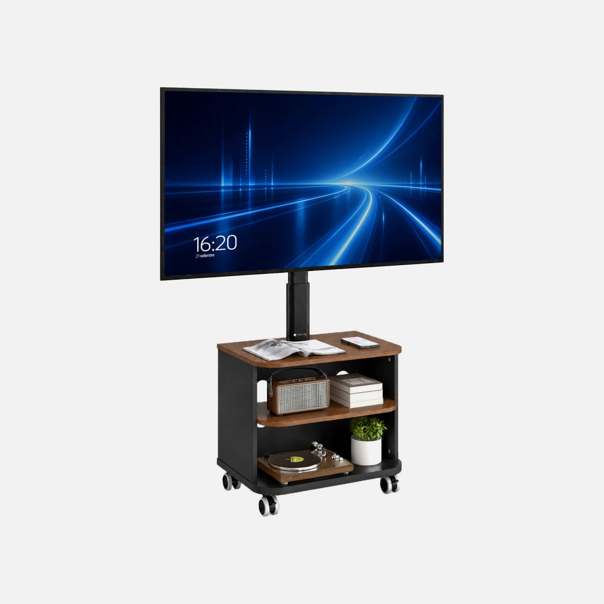 Techly ICA-TR601 Mobile TV Floor Stand 32-65" — Techly