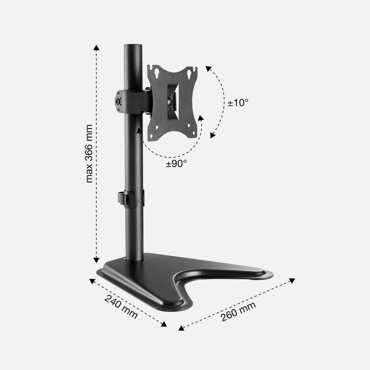 Manhattan ICA-LCD 2500E Desktop Monitor Stand 17-27" — Manhattan