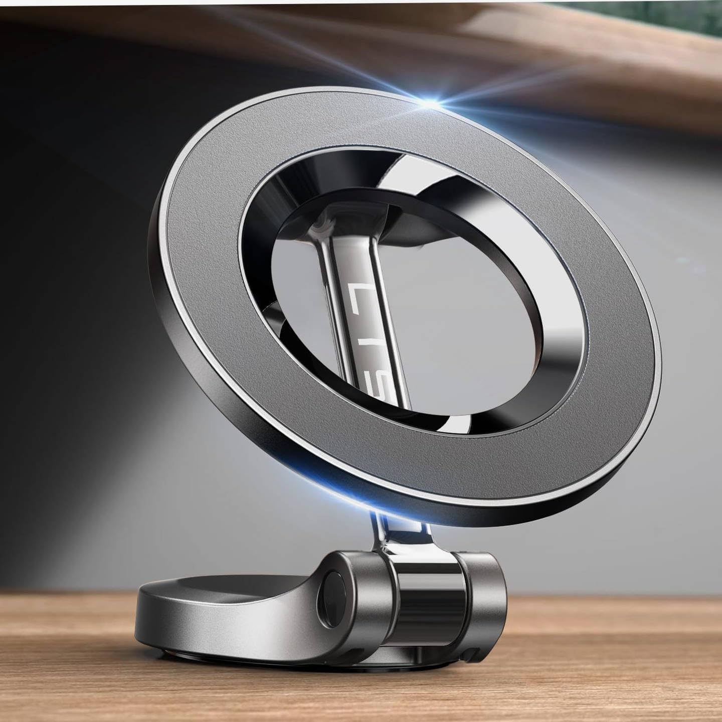 LISEN MagSafe Magnetic Car Mount – 24-Magnet Ultra-Strong Grip & 360° Rotation