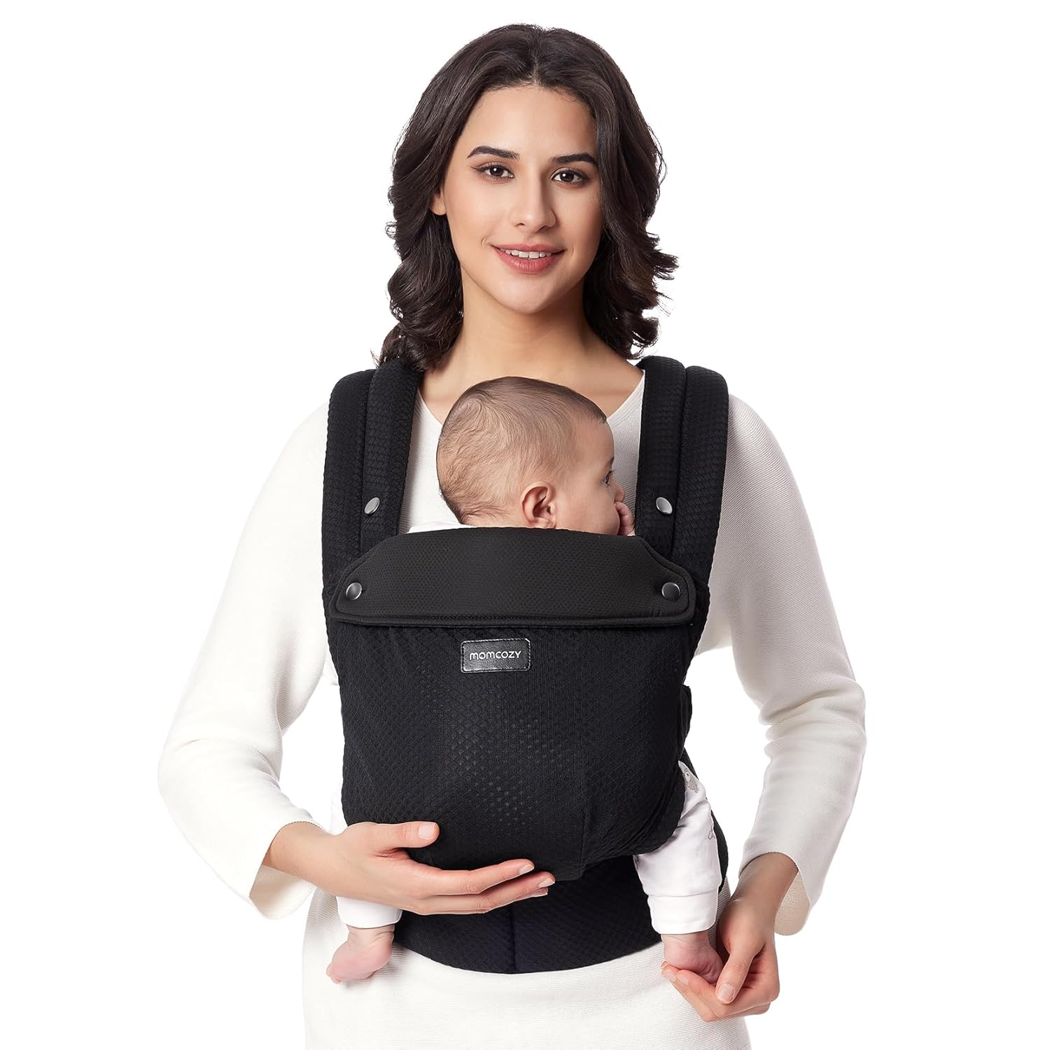 Momcozy PureHug Air Mesh Μάρσιπος Μαύρος – Εργονομικός, 3–20kg & Πλένεται στο Πλυντήριο