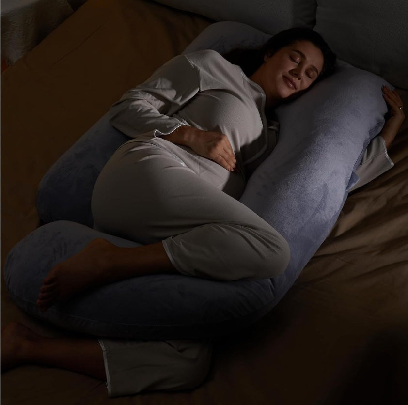 Momcozy U-Shaped Pregnancy Pillow — part of the Momcozy U-Shaped Pregnancy Pillow + Breastfeeding Kit Bundle