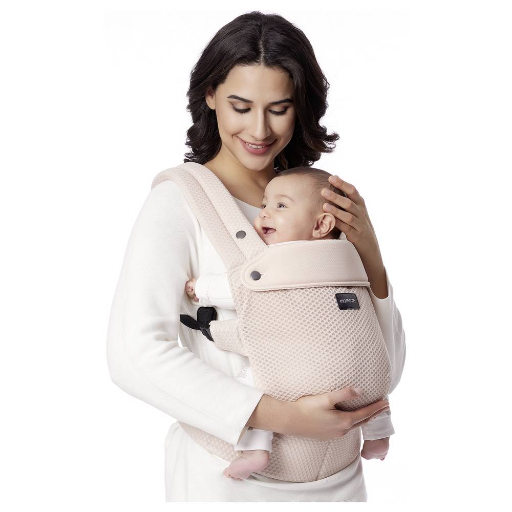 Momcozy BC001-PK12NB-A PureHug – Ergonomic Baby Carrier 3–20kg, Air Mesh, Pink