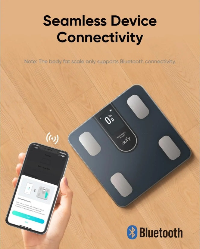 Anker Eufy C20 Smart Scale – 16 Body Metrics, TFT Display, Bluetooth