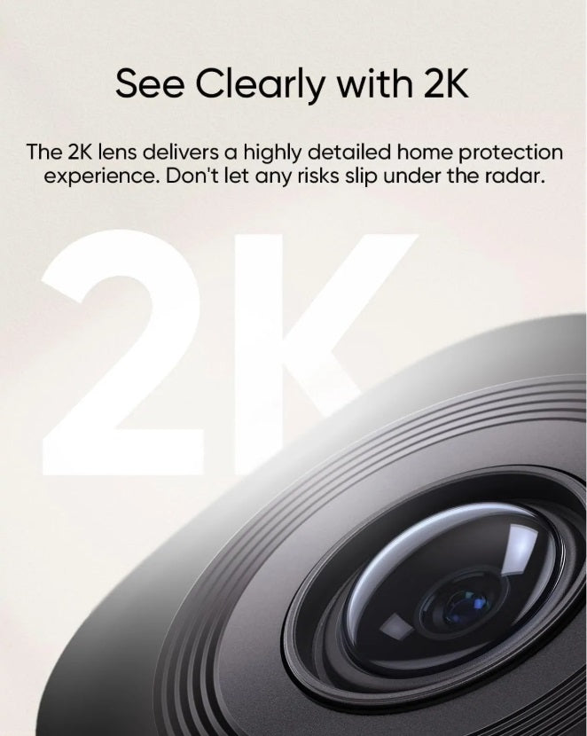 Anker eufyCam C220 2K IP Camera – 360° Pan & Tilt, AI Tracking, Night Vision