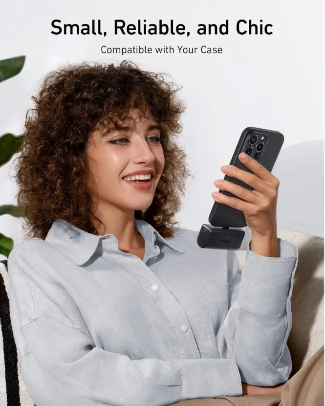 Anker Nano 5000 Power Bank – 5000mAh, PD 22.5W USB-C, Compact