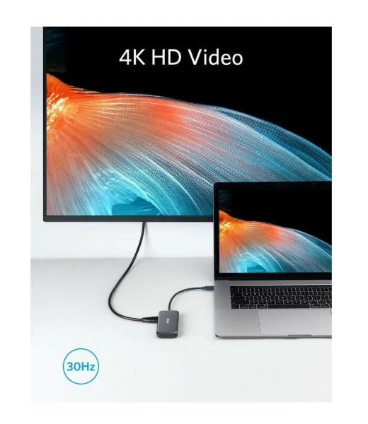 Anker A8334HA1 PowerExpand 5-in-1 USB-C Hub – HDMI 4K, SD, MicroSD, 2x USB 3.0