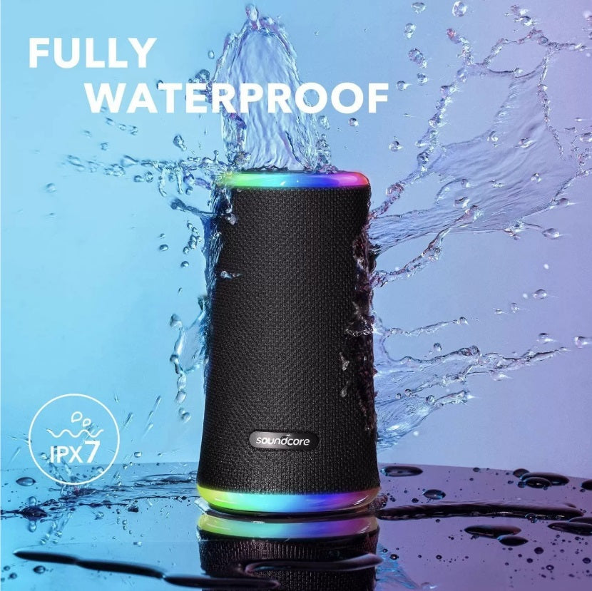 Anker A3165G11 Soundcore Flare 2 – 20W BT5.0 Speaker, IPX7, BassUp, LED, PartyCast, Black