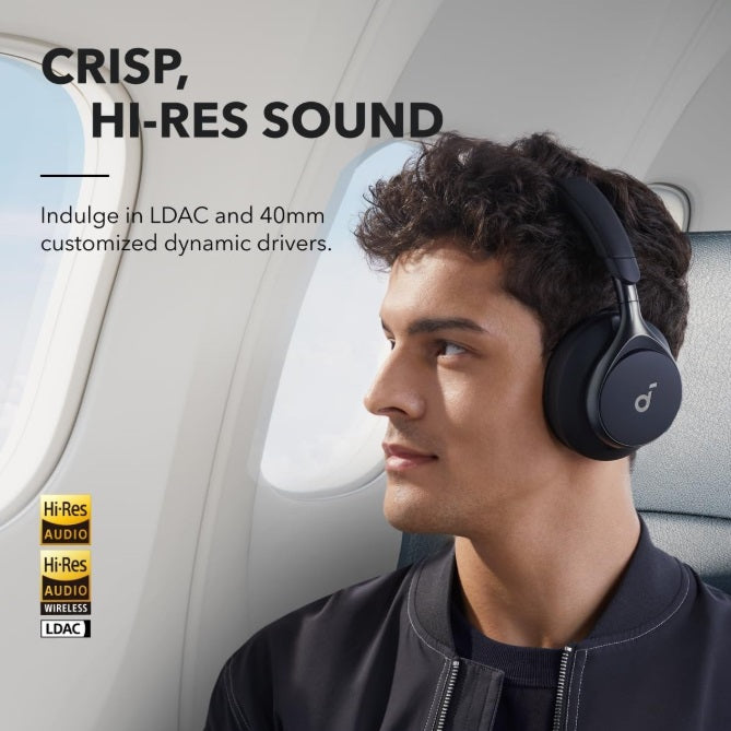 Anker A3035G11 Soundcore Space One – Over-Ear ANC Headphones, LDAC, Black